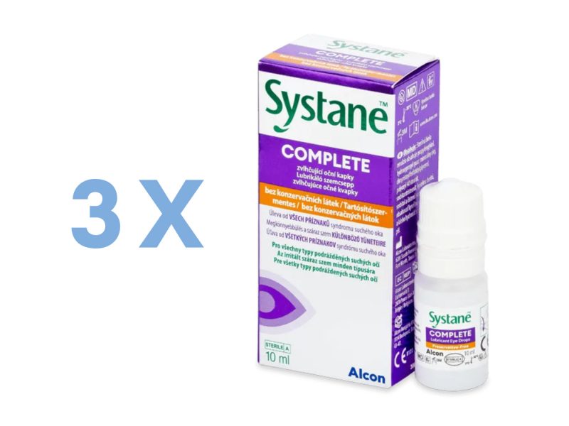 Systane Complete ohne Konservierungsstoffe (3 x 10 ml)